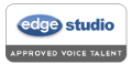 Jackie Rechler Voice Over Talent edge logo
